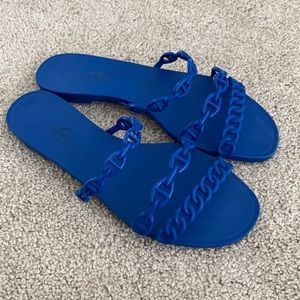 Hermès blue sandals 🩴💙